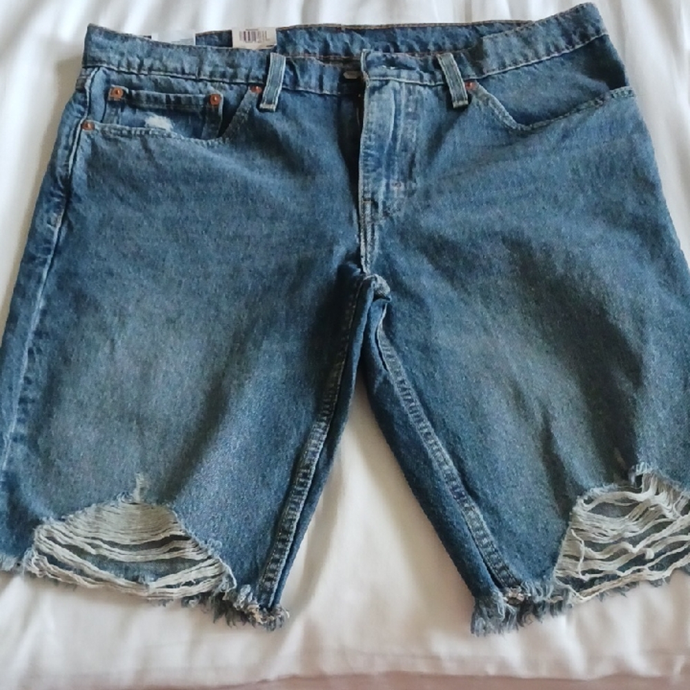 Men's Blue Denim Shorts
